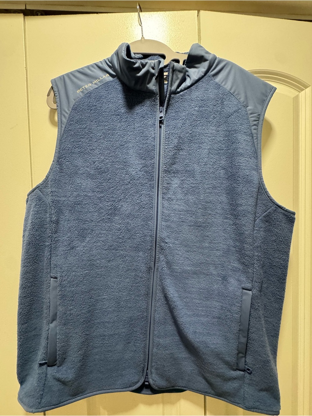 Peter Millar Men's Blue Fleece Vest